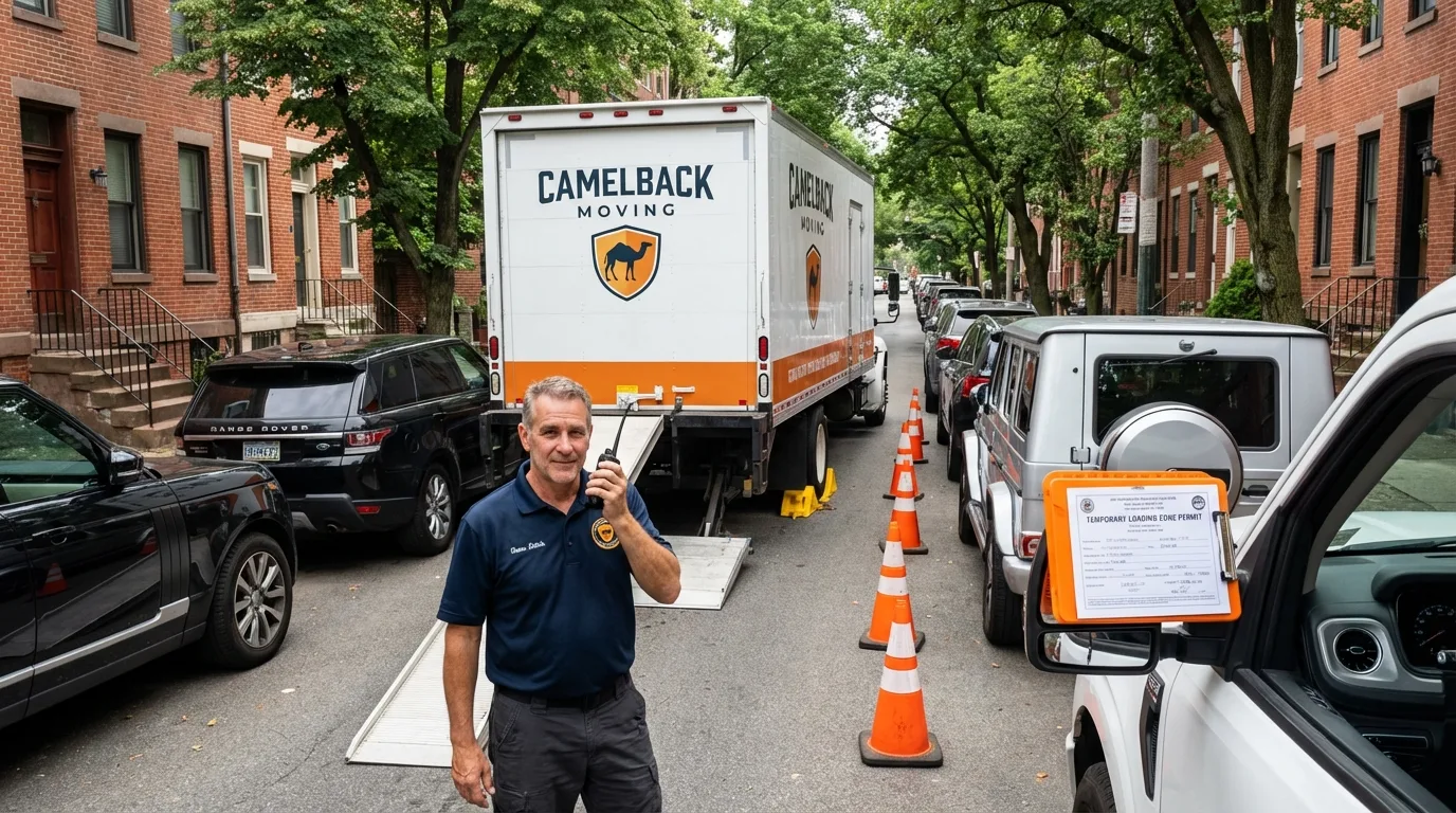 City street loading permit setup in Bayville, NJ